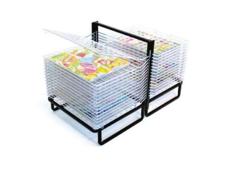 30 Shelf Spring Loaded Floor Drying Rack-CICA - Image 1