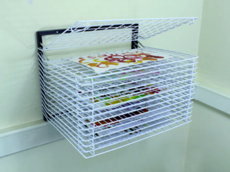 Drying Rack 15 Shelf Wall Mount Spring Loaded-CICA - Image 1