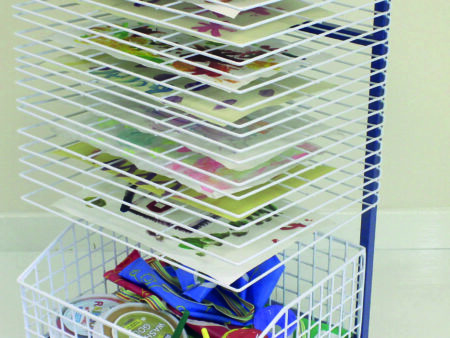 Mobile 20 Shelf Dryer With Storage-CICA - Image 1