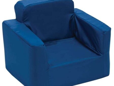 Soft & Safe Armchair - Plain Blue-EYR - Image 1