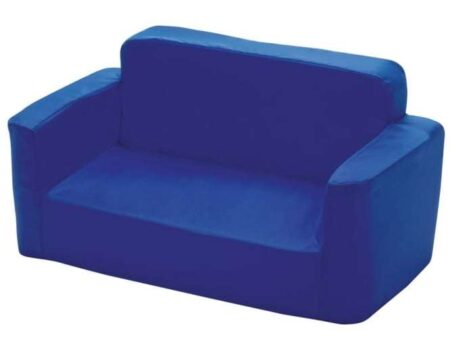 Soft & Safe Sofa - Plain Blue-EYR - Image 1