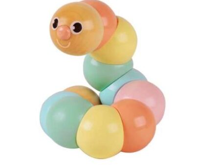 Classic World Wooden Caterpillar - Pastel-CICA - Image 1