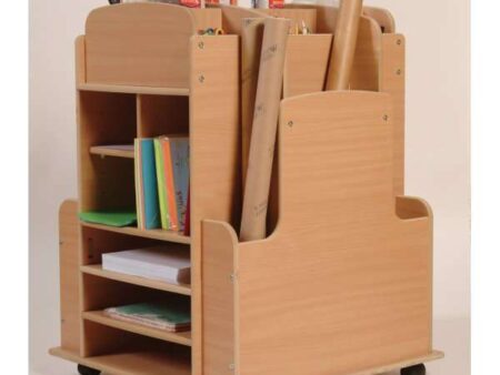 Art Storage Trolley Beech-EYR - Image 1