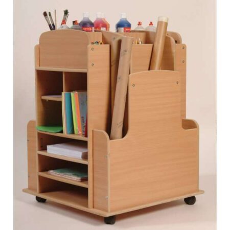 Art Storage Trolley Beech-EYR - Image 1