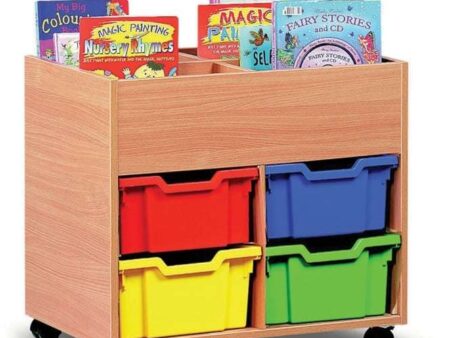 4 Bay Kinderbox (with  4 Deep Coloured Trays)-EYR - Image 1