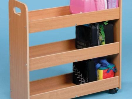 Wooden Lunchbox Storage Trolley - Beech-EYR - Image 1