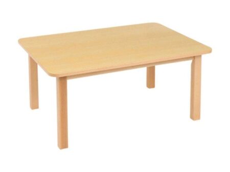 Rectangular Table Beech Veneer - H40cm-EYR - Image 1