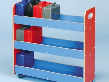 Red/Blue Lunchbox Storage Trolley-EYR - Image 1