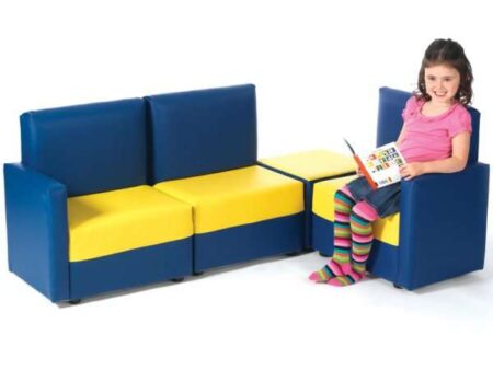 Children's Corner Sofa Set (Blue & Yellow)-EYR - Image 1