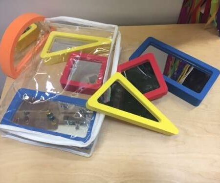 Foam Geometric Mirrors (Set of 10)-CICA - Image 1