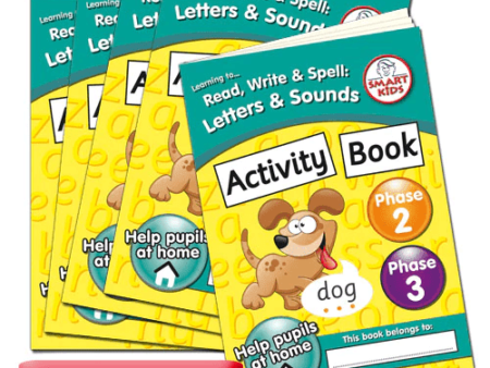 Letters ans Sounds Phases 2 & 3 Activity Book 6pk-SK - Image 1