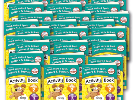 Letters and Sounds Phases 2 & 3 Activity Book 30pk-SK - Image 1