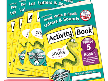 Letters & Sounds Phase 5 Activity Book 1 (Pack of 6)-SK - Image 1