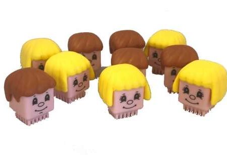 School Stationery Supplies Stickle Bricks Head Set - 10 pcs-CICA - Image 1