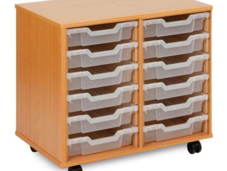 12 Tray Unit - Shallow Clear Trays-EYR - Image 1
