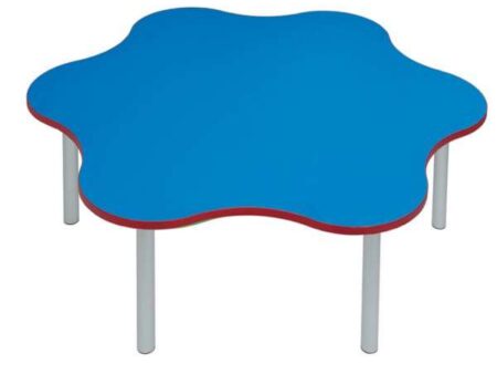 Daisy Table 46cm Blue Top Red Edge-EYR - Image 1