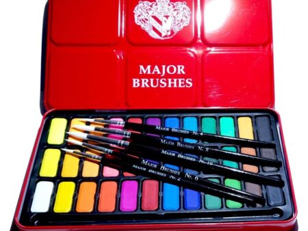 36-block Watercolour Tin-MB - Image 1