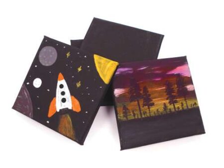 Stretched Canvas 6 x 6 Black-MB - Image 1
