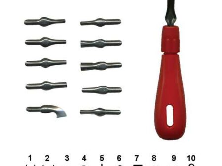 Lino Cutters Pack 5 with Handle-MB - Image 1