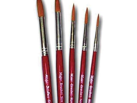 Red Synth Sable Size 4 Pk 10-MB - Image 1