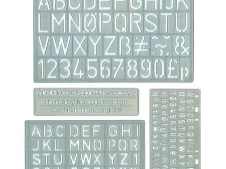 Lettering Stencils 5 - 30mm Set 4-MB - Image 1