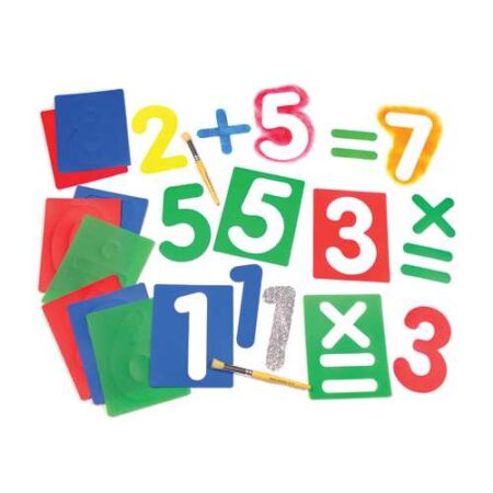 Washable Stencils Numbers Pk 12-MB - Image 1