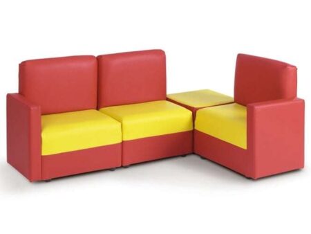 Children's Corner Sofa Set (Red & Yellow)-EYR - Image 1