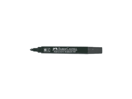 Faber Castell Permanent Marker Bullet Tip Pkt/10 Pcs - Image 1