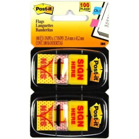 3M POST IT TAPE FLAG SIGN HERE - Image 1