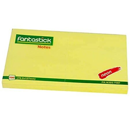Fantastick Post It Pad Sticky Notes 3X 5 Inch - Image 1
