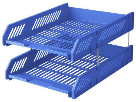 DELI PLASTIC TRAY - 2 TIER - BLUE - Image 1