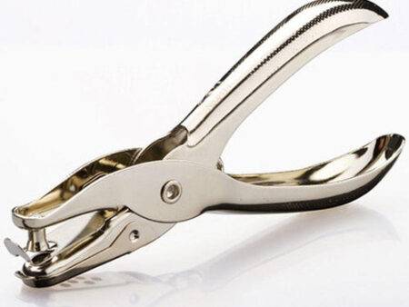 Deli E0114 One Hole Punch Plier Silver - Image 1