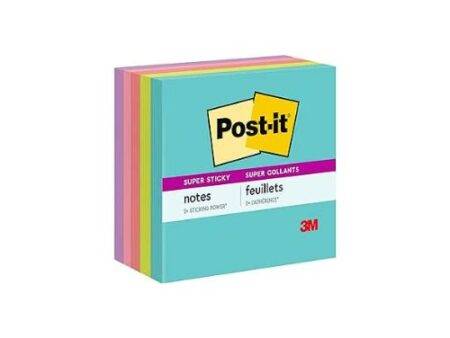 3M Post-it Super Sticky Notes 3x3 Miami - Image 1