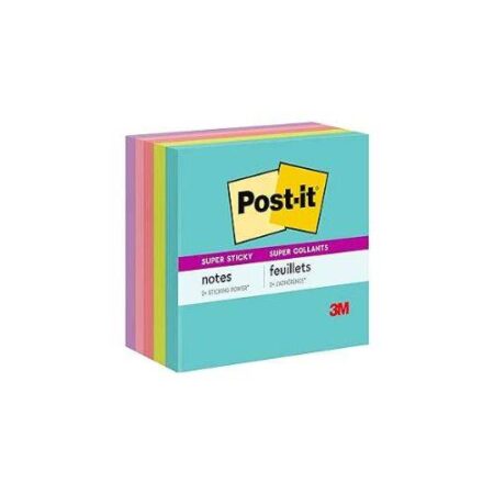3M Post-it Super Sticky Notes 3x3 Miami - Image 1