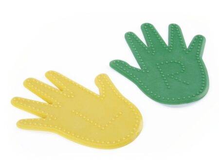 ACTIVATE DIMPLED HAND  YELLOW AND GREEN PAIR-BS - Image 1