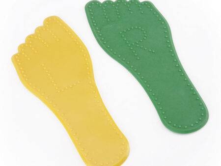 ACTIVATE DIMPLED FOOT  YELLOW AND GREEN PAIR-BS - Image 1