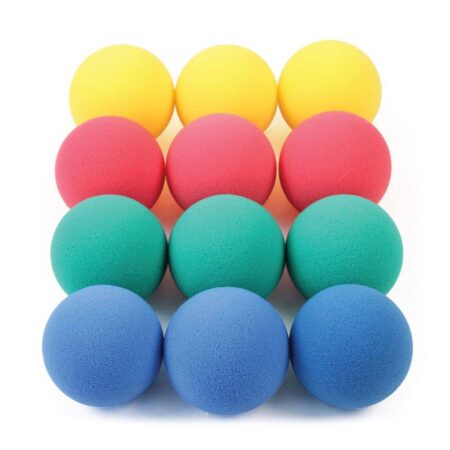 CUT FOAM SOFT SPONGE BALL  70MM, SET OF 12-BS - Image 1