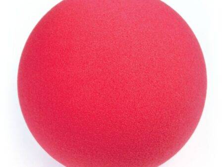 CUT FOAM SOFT SPONGE BALL LOW BOUNCE (30KG/M3), 200MM, RED-BS - Image 1