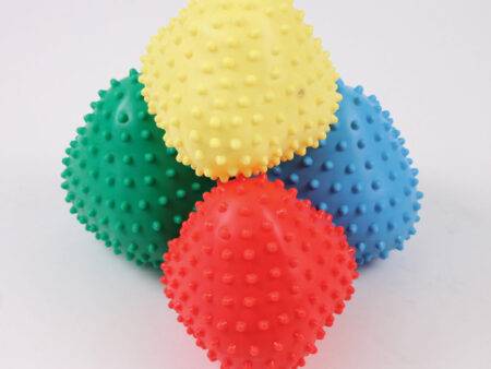 SPIKY PYRAMID BALL 20CM DIA., SET OF 4-BS - Image 1