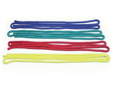 COLOURED GYM ROPE 2M, MIXED COLOURS, SET OF 4-BS - Image 1