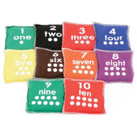 School Stationery Supplies NUMBER BEAN BAG BAG OF 10-BS - Image 1