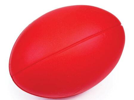 SKINNED FOAM MIDI RUGBY BALL  RED-BS - Image 1