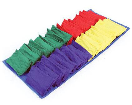 RECTANGULAR COTTON BEAN BAG  MIXED COLOURS, BAG OF 36-BS - Image 1