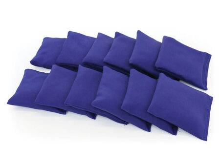 RECTANGULAR COTTON BEAN BAG  BLUE, BAG OF 12-BS - Image 1
