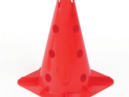 PLASTIC CONE WITH HOLES  300MM, RED-BS - Image 1
