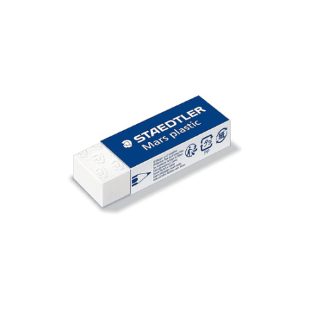 School Stationery Supplies STAEDTLER Mars Plastic Premium Eraser White - Image 1