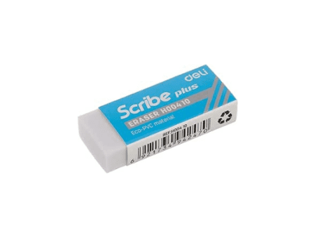 Deli EH00410 Eraser Pack/30 Pcs 12 mm Size White - Image 1