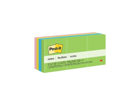 3M Post-it Notes Ultra Colors 1.5 x 2 Sticky Notes - Image 1