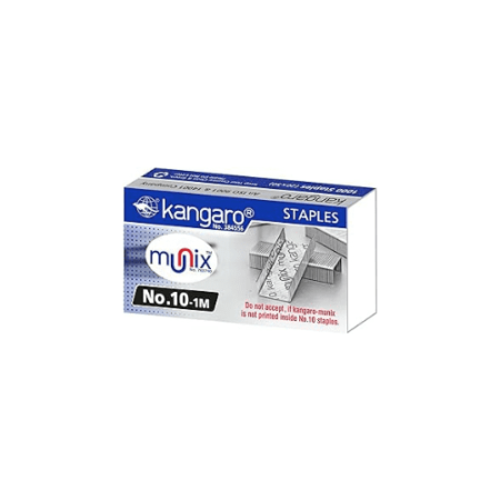 School Stationery Supplies Kangaro No.10 Staples Pack Of 1000 Pcs - Image 1