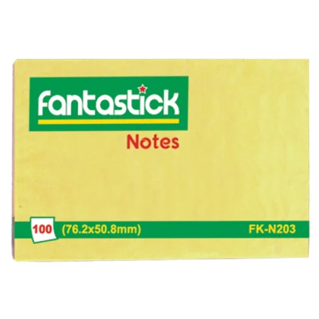 Fantastick Stick Notes 2x3" Yellow 12 Pads - Image 1